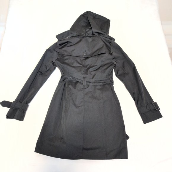 London Fog Women's Black Double-Breasted Trench Coat XS - Picture 3 of 12